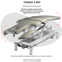 Table de massage CHAGALL NEO 5 plans
