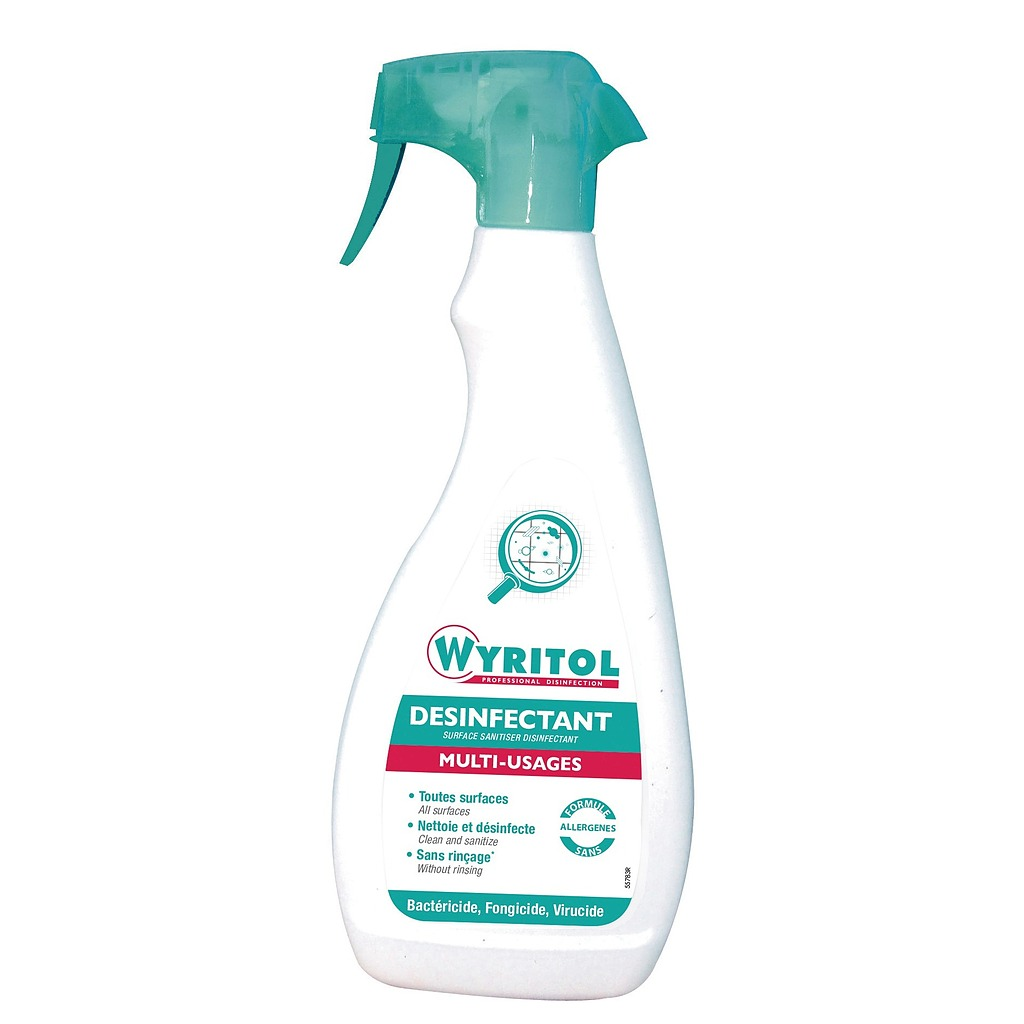 Spray nettoyant désinfectant 750 ml Wyritol