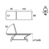 Table de Massage 2 Plans Hydraulique C3723