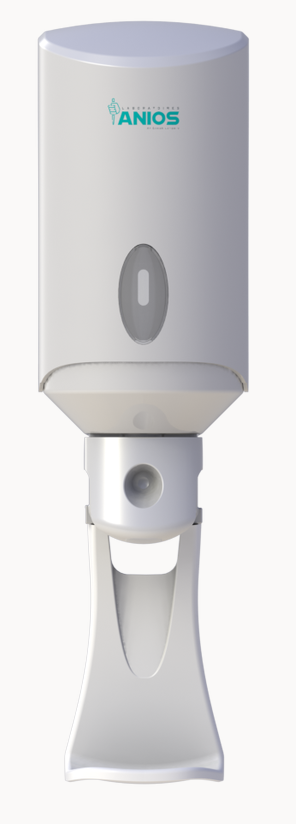 Distributeurs et support mural pour gels et savons Anios