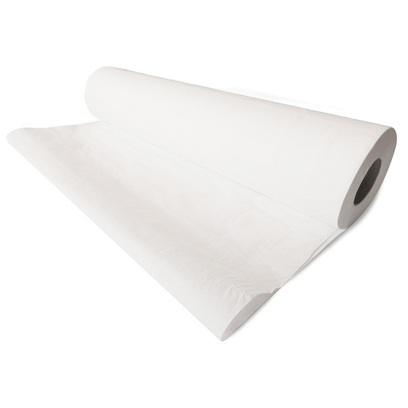 Drap d'examen ouaté lisse 50 x 35 cm - Carton de 12 rouleaux