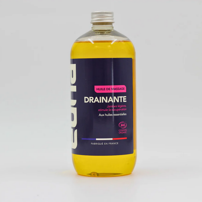 Huile de massage drainante Bio