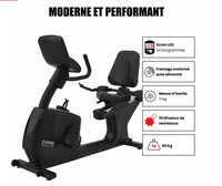 Vélo semi allongé ROADSTER LED auto-alimenté - CARE