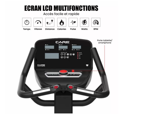 Vélo semi allongé ROADSTER LED auto-alimenté - CARE
