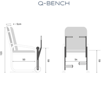 Fauteuil quadriceps Q-BENCH avec 20 kilos de disques de charge