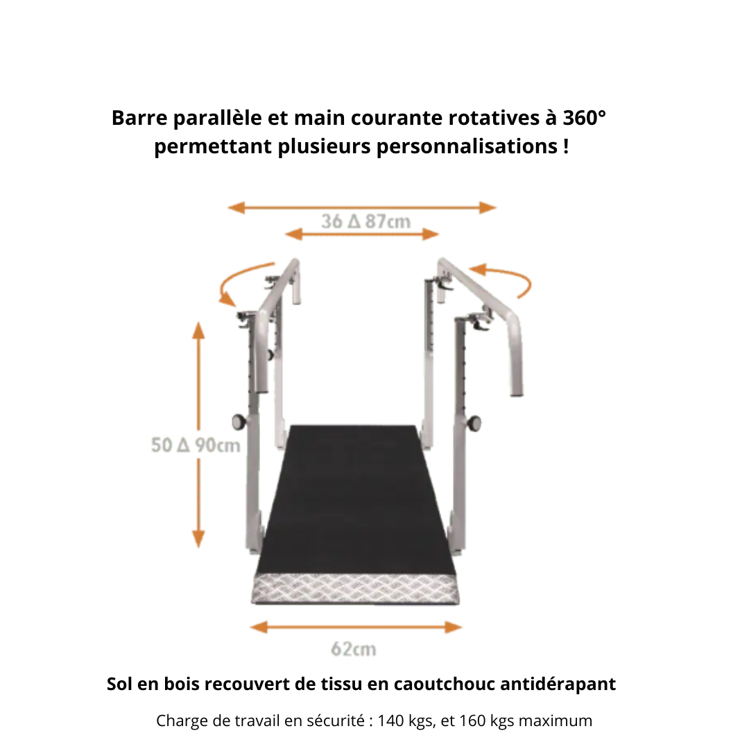 Barres parallèles professionnelle 4m - Ferrox - enfant/adulte