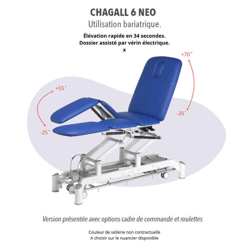 Table de massage CHAGALL NEO 6 plans