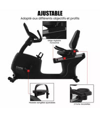 Vélo semi allongé ROADSTER LED auto-alimenté - CARE