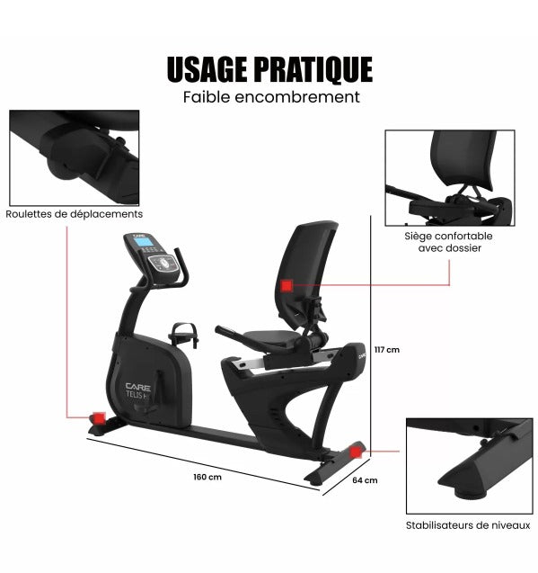 Vélo semi allongé auto-alimenté TELIS RS