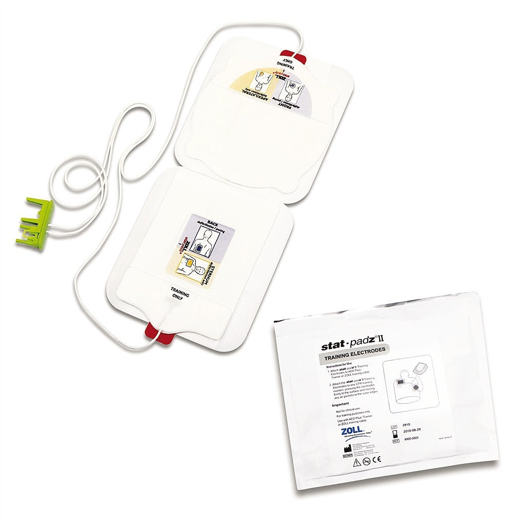 Electrodes Stat-padz® II Trainer adulte pour défibrillateur AED Zoll