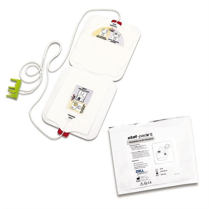 Electrodes Stat-padz® II Trainer adulte pour défibrillateur AED Zoll