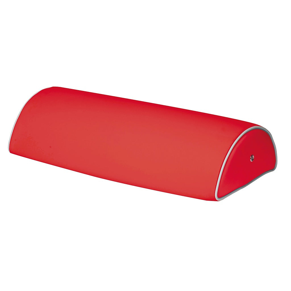 Coussin Demi-rond De Massage Vivezen 66x22x12 Cm - Mousse PU, Simili Cuir Blanc Neuf