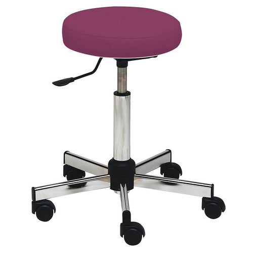 NEW - TABOURET PIET. CHROME H 51-71 CM FUSHIA