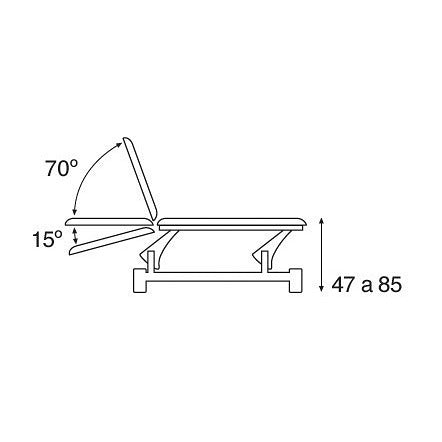 Table de massage 2 plans C5733 - 15 coloris