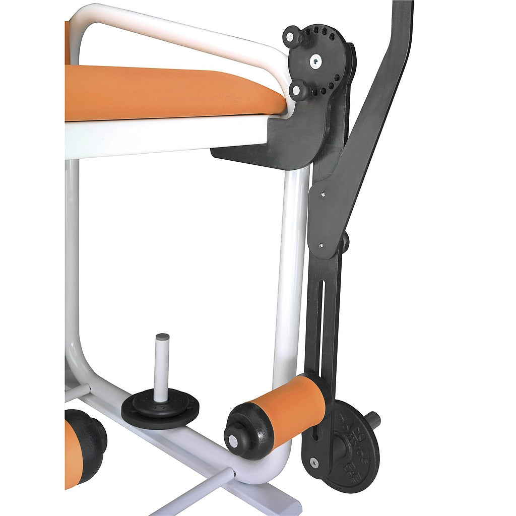 Fauteuil quadriceps Q-BENCH avec 20 kilos de disques de charge