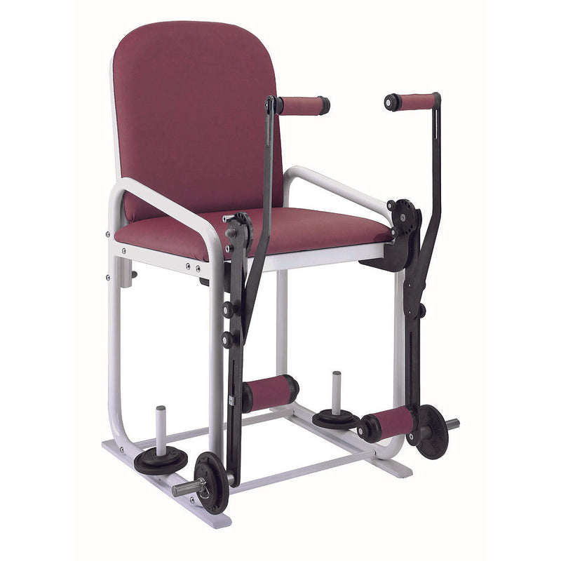 Fauteuil quadriceps Q-BENCH avec 20 kilos de disques de charge