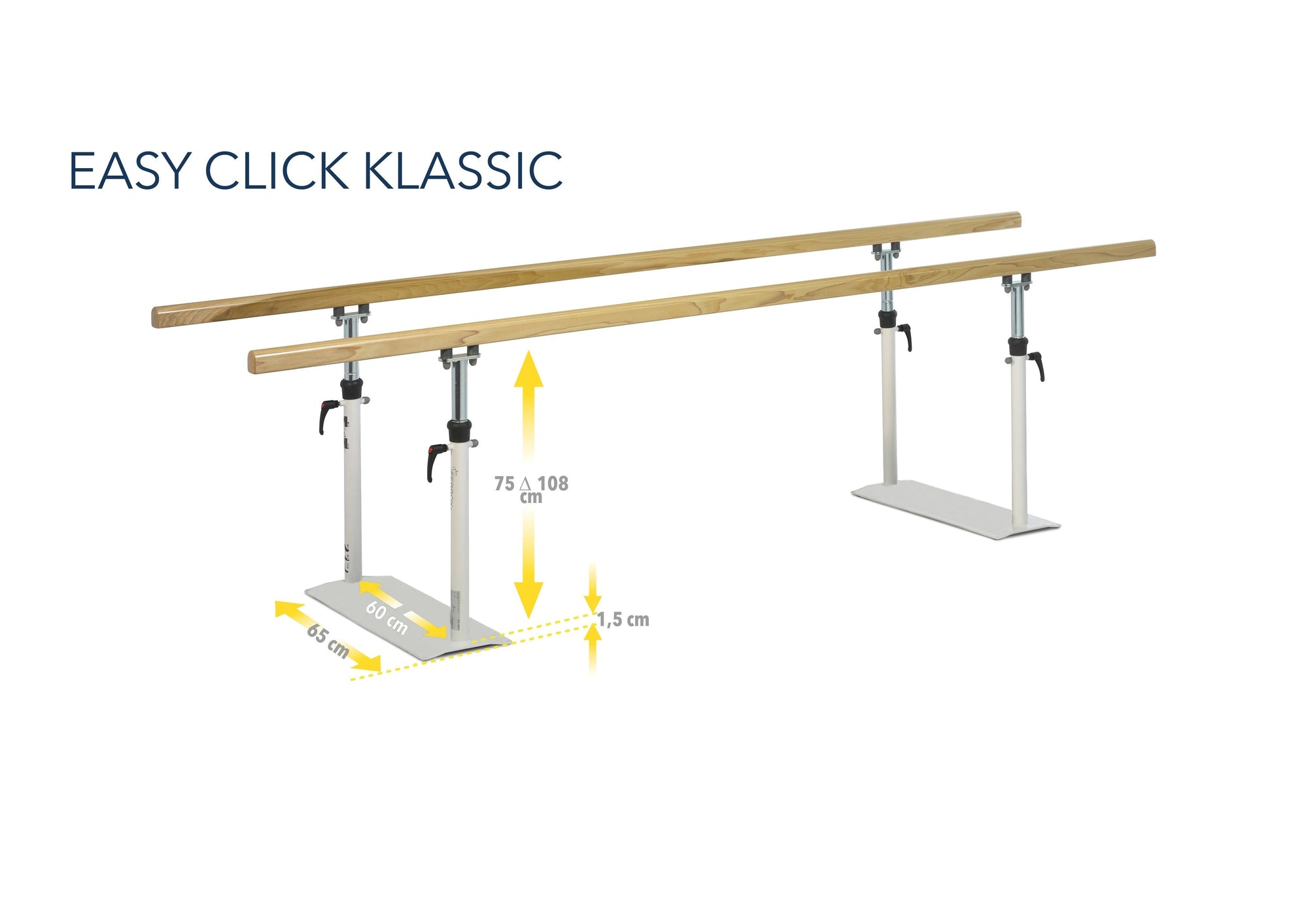 Barres parallèles pliables Easy Click Klassic - 3m