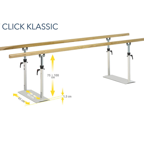 Barres parallèles pliables Easy Click Klassic - 3m