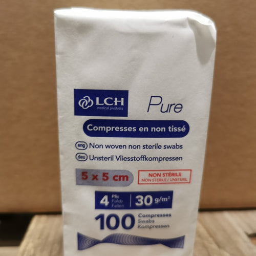Compresses en non tissés non stériles PURE N30 - LCH - Boite de 100
