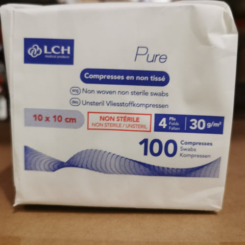 Compresses en non tissés non stériles PURE N30 - LCH - Boite de 100