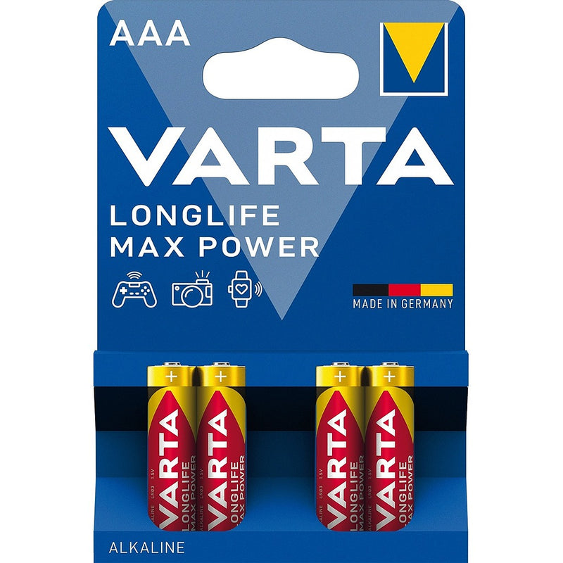 PILES VARTA LONGLIFE MAXPOWER AAA/LR3 X4