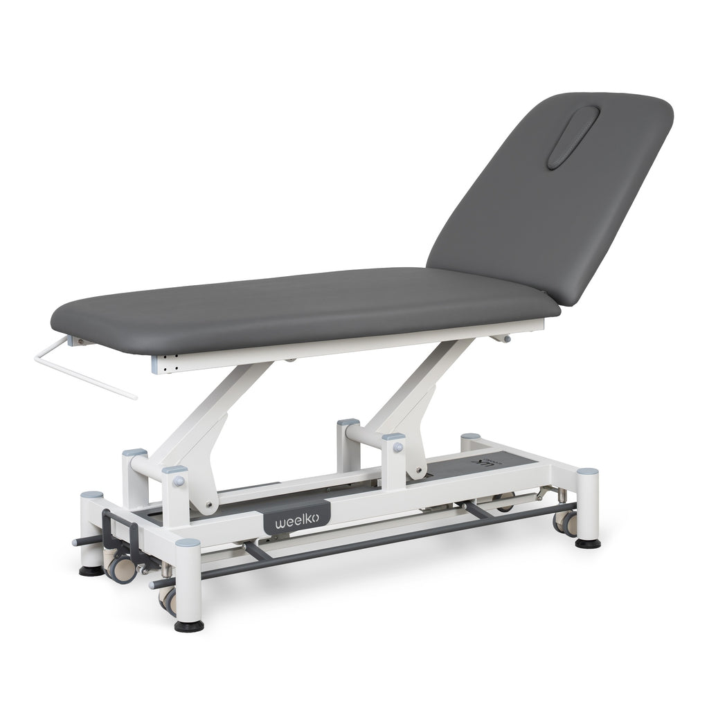 Table de massage électrique 2 plans CORE, proclive - déclive, roues et cadre de commande