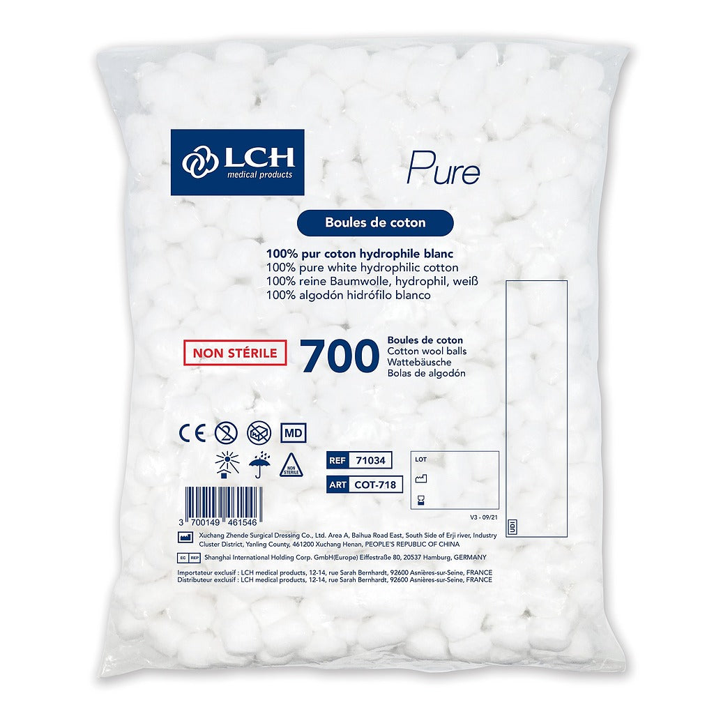 Boules de coton Pure - Sachet de 700 boules de coton