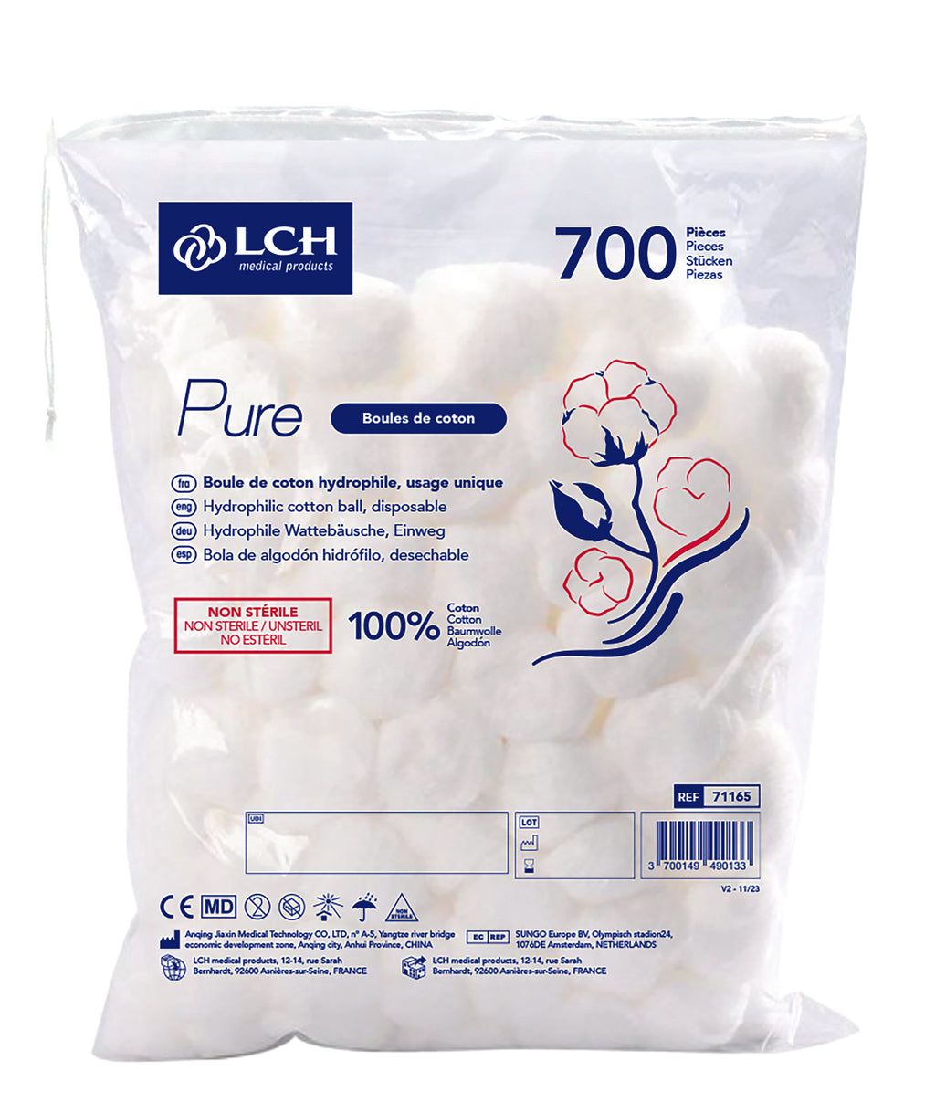 Boules de coton Pure - Sachet de 700 boules de coton