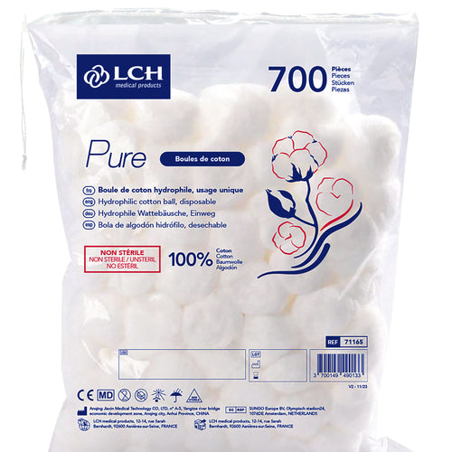 Boules de coton Pure - Sachet de 700 boules de coton