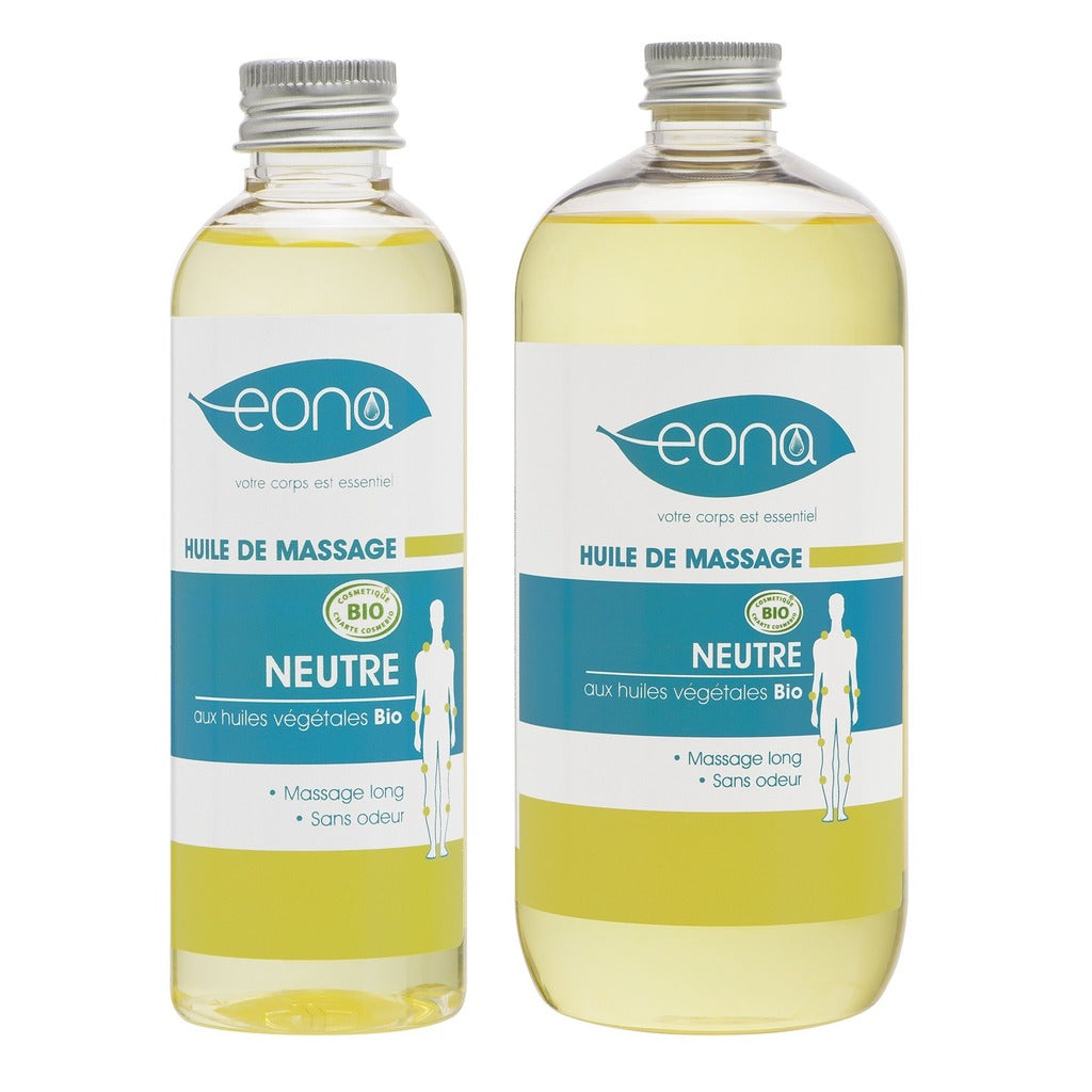 Huile de massage neutre Bio Eona