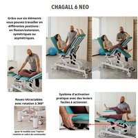 Table de massage CHAGALL NEO 6 plans