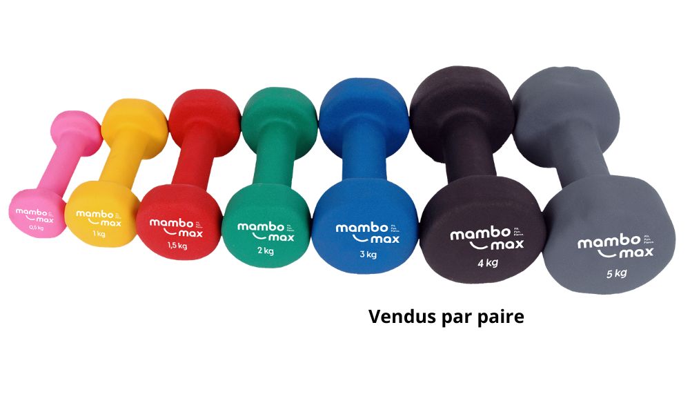 Paire d'haltères PVC courts