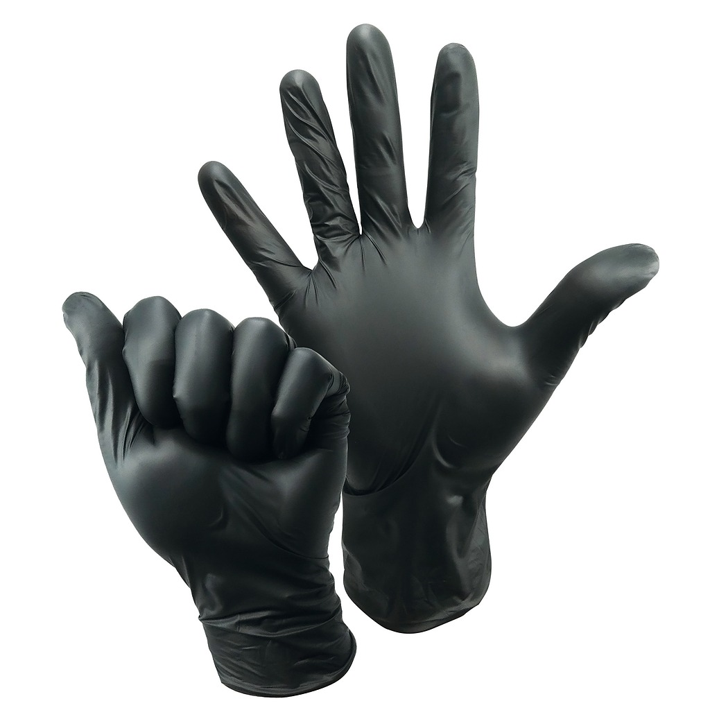 Gants Nitriskin Free en nitrile non poudrés - Noir