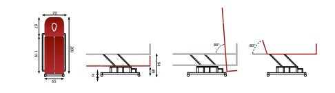 Table de verticalisation à hauteur et inclinaison variables Raffaello Ferrox