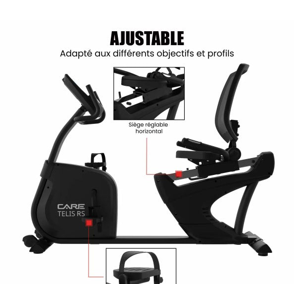 Vélo de Fitness Semi-Allongé Telis RS