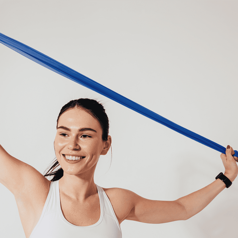 Bandes d'exercice latex - Lot de 5 bandes 2,50 m